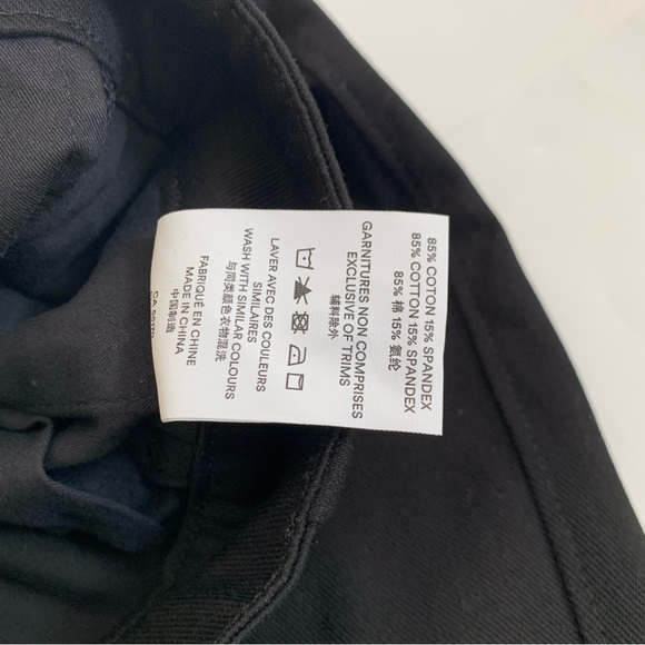 NWT Frank & Oak The Jane Straight Fit High Rise Pant in Black 6 - Picture 9 of 12